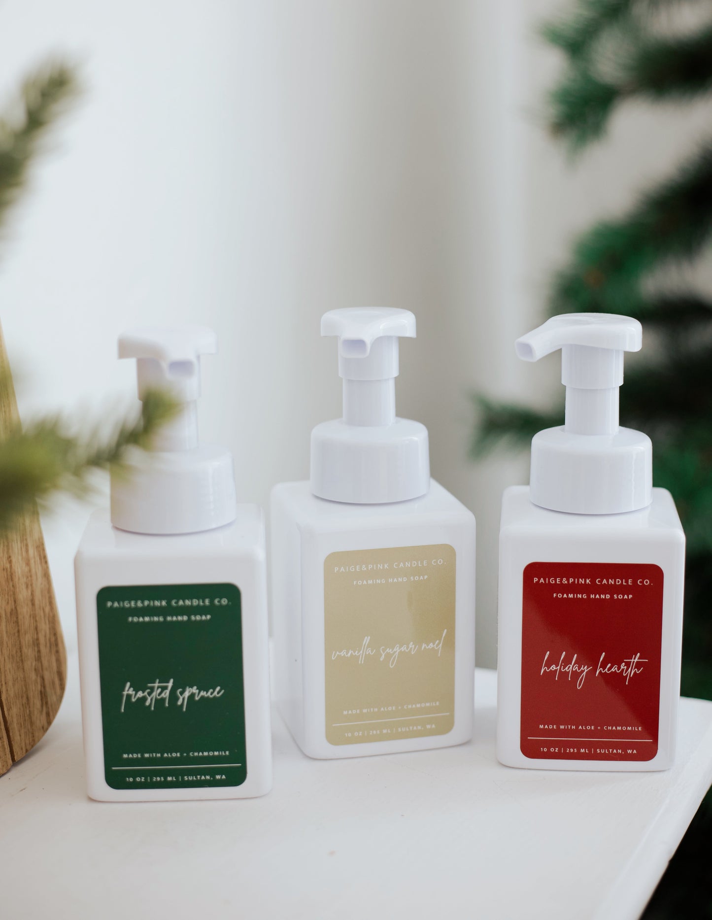 holiday soap trio