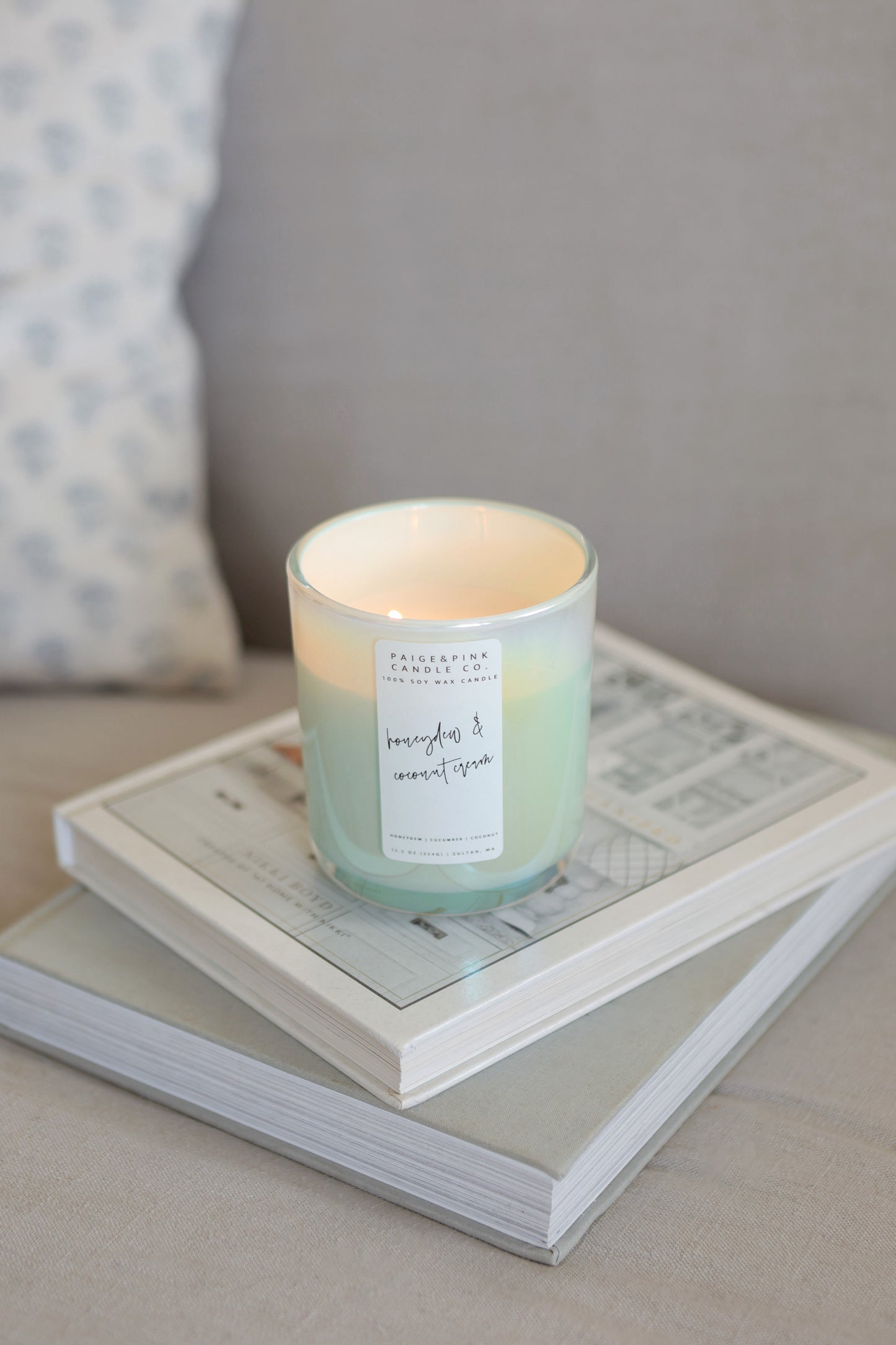 honeydew & coconut cream 12.5oz candle - special edition