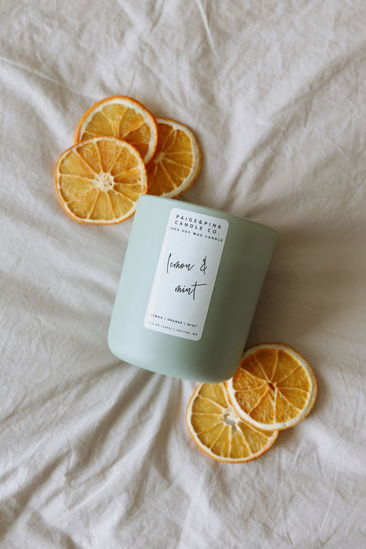 double wick lemon & mint - seasonal scent