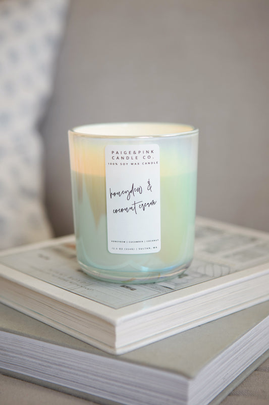 honeydew & coconut cream 12.5oz candle - special edition