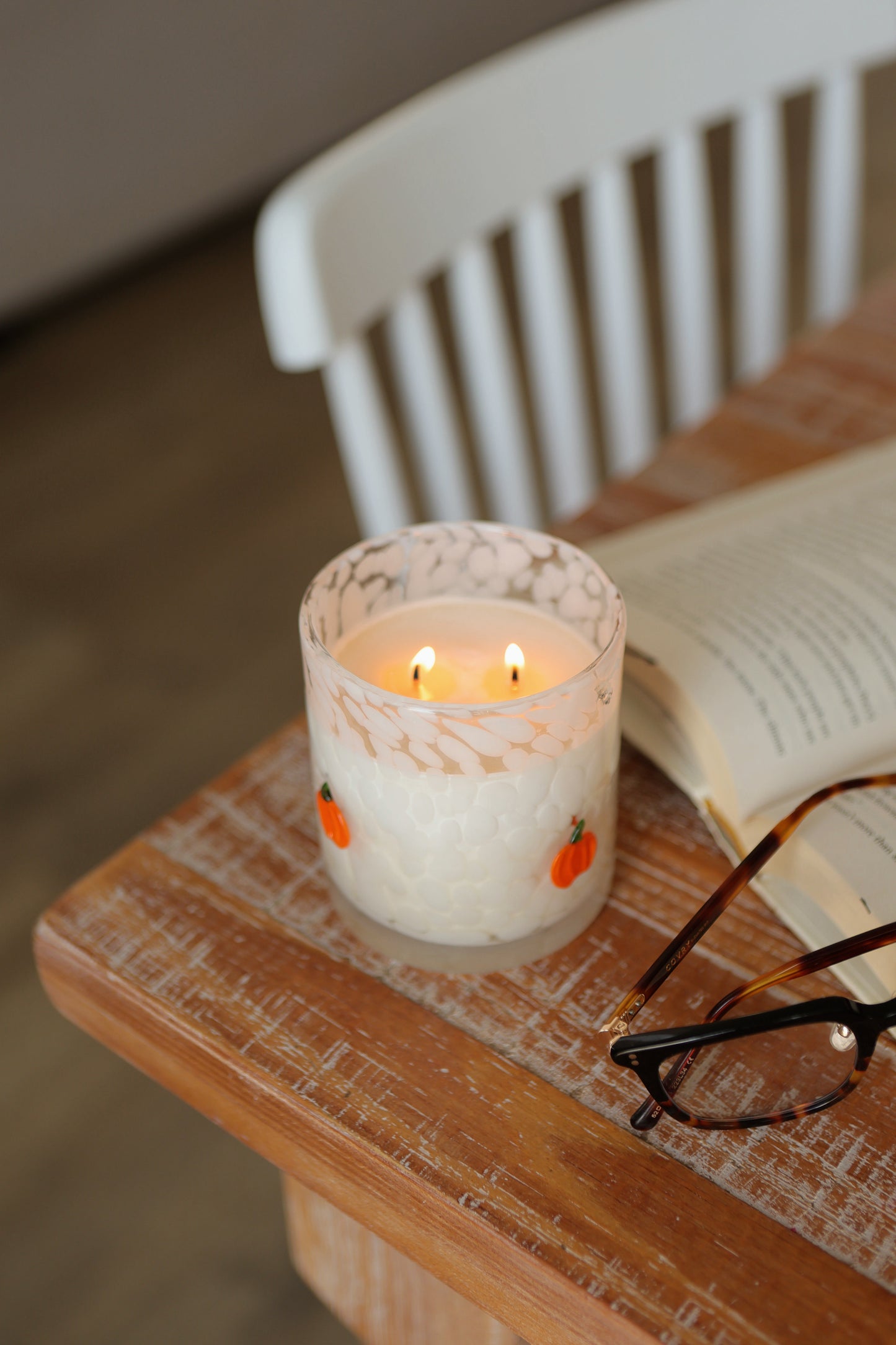 vanilla chai 10oz speckle candle