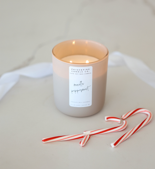 double wick vanilla peppermint - seasonal