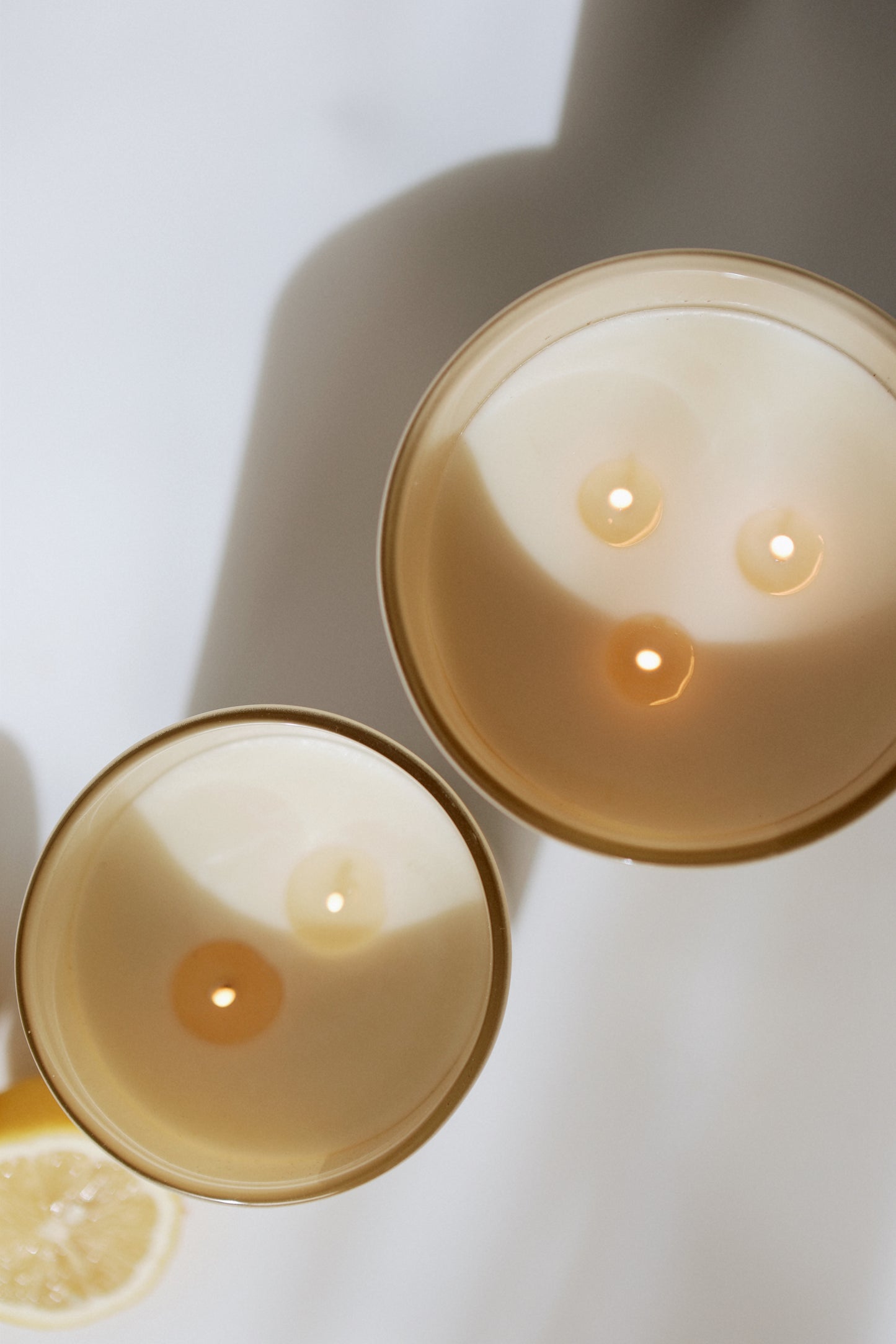 triple wick beige candle - signature scents