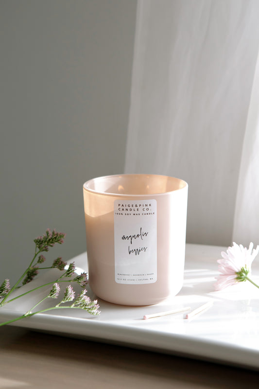 magnolia berries 12.5oz candle - seasonal