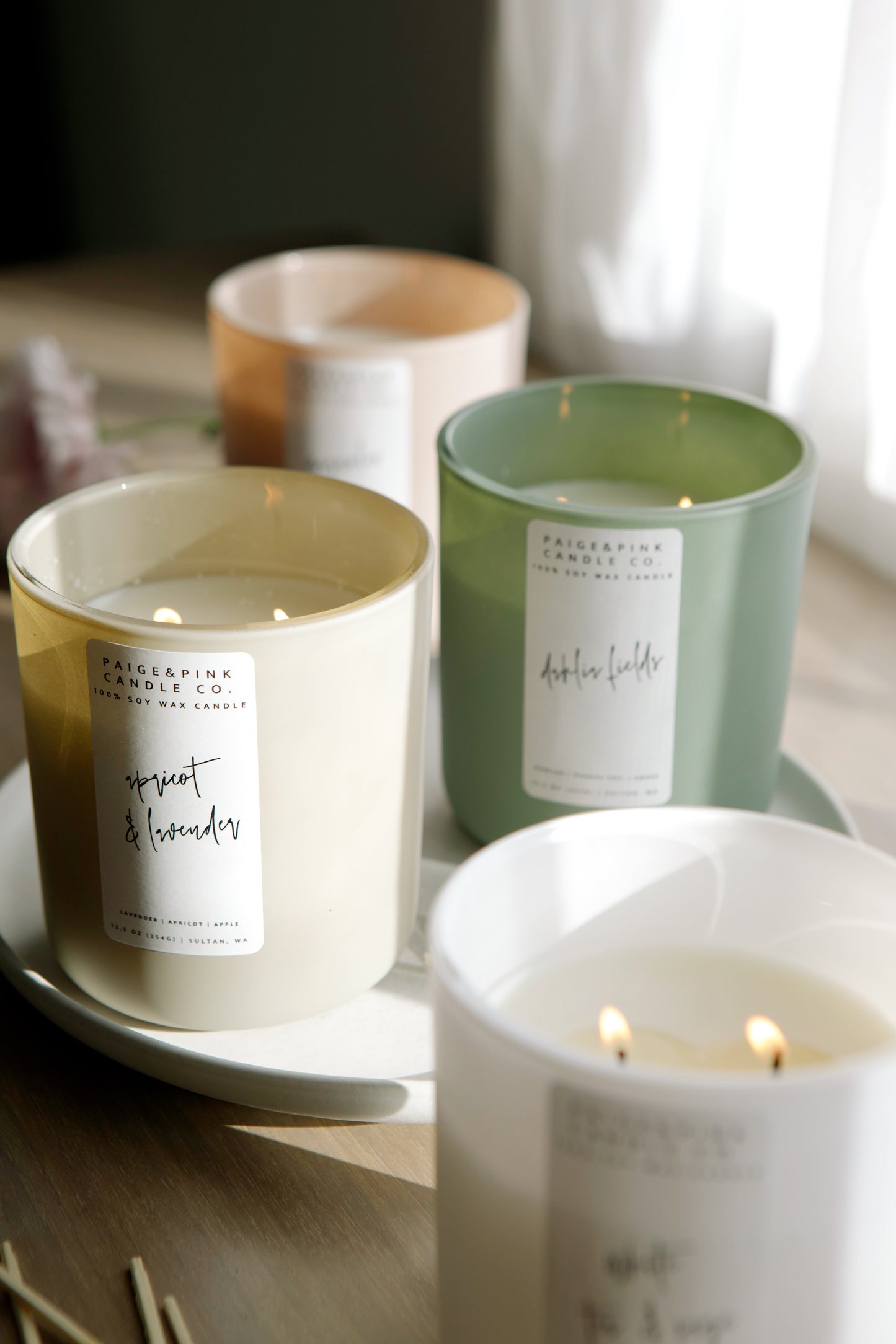 dahlia fields 12.5oz candle - seasonal