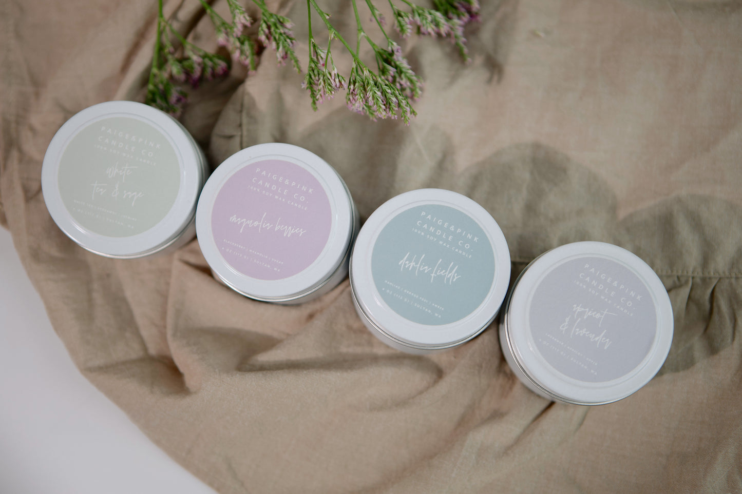 spring travel tin 4oz candle