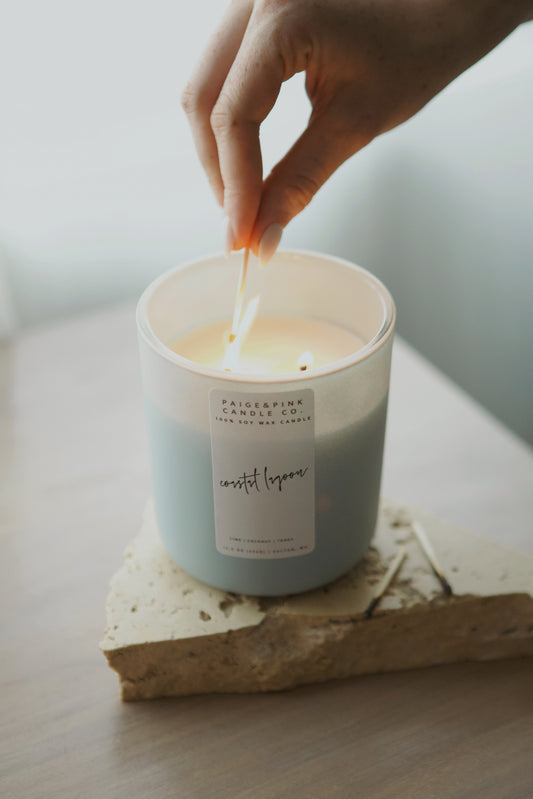 coastal lagoon 12.5oz candle - seasonal
