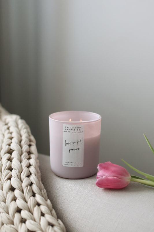 fresh picked peonies 12.5oz candle - special edition