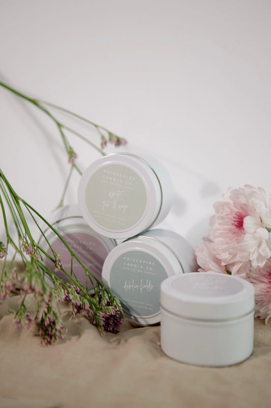 spring travel tin 4oz candle